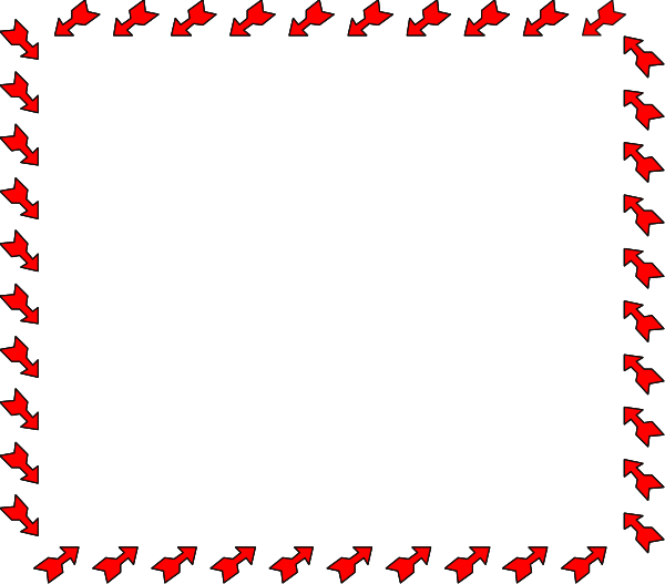 The image shows a black background with red arrows pointing towards an empty white rectangle on the right side of the frame.