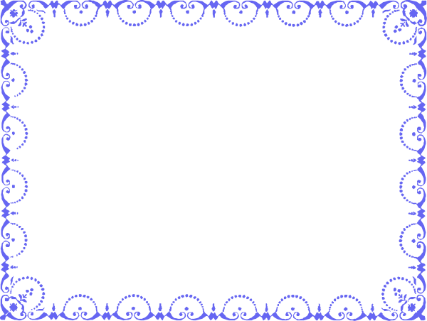 The image shows a black rectangle with white borders containing an intricate blue lace pattern design on it against a dark background.