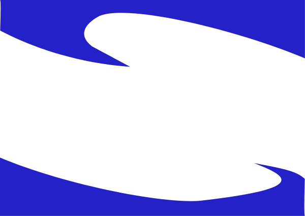 The image shows a black silhouette of an object with blue highlights against a grey background on the left side; there is no text present in this clip-art image.