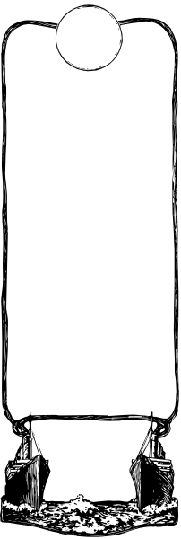 The photo shows a black and white picture of an old building with two windows on either side at nighttime under a full moon.