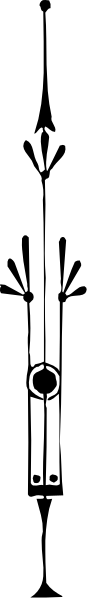 The image shows a gray background with two black lines running parallel to each other on either side of what appears to be an object in between them that is too small for me to identify clearly due to its size relative to my current viewpoint and resolution capabilities.
