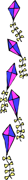 The image shows a gray background with colorful streamers that have been cut into different lengths creating an abstract pattern resembling confetti falling downwards from top to bottom of frame.