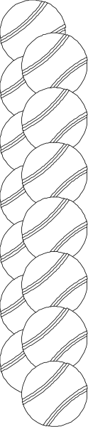 The image shows a black and white illustration of two intertwined ropes with knots at each end against a gray background.