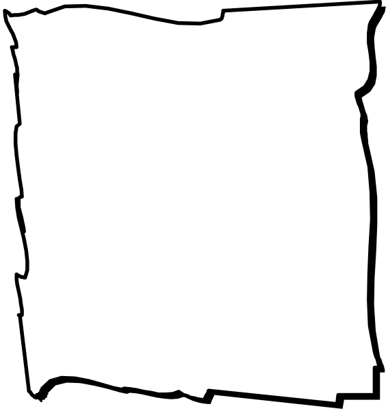 The image shows a black and white illustration of an open book with blank pages on a table against a simple background.