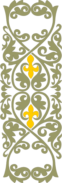 The image shows a decorative border with intricate patterns on it against a plain background.