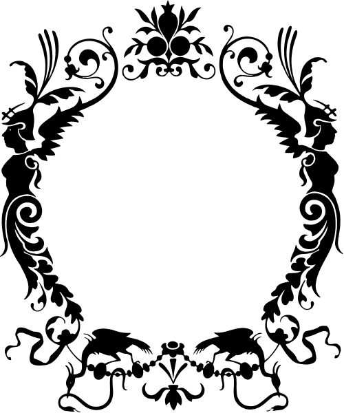 The black and white photo shows a person standing next to an animal with two horns on its head; both appear as silhouettes against different background shades of gray.
