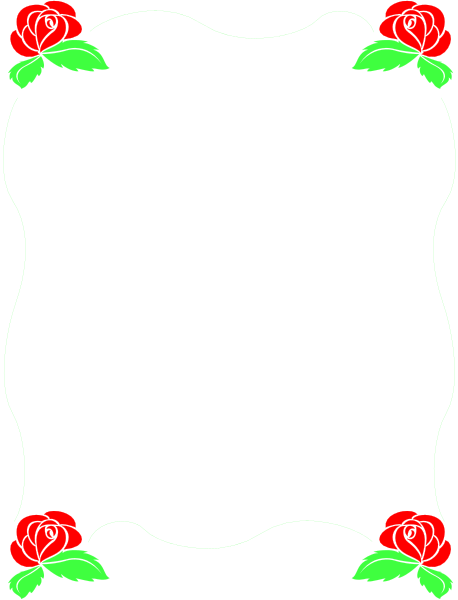 The image shows a blackboard with white text that reads "I love you" surrounded by decorative elements such as roses in red color at each corner of the board.
