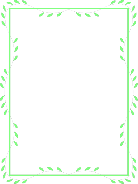 The image shows a simple black and white graphic of an open book with green lines forming decorative borders around it on what appears to be a dark background.