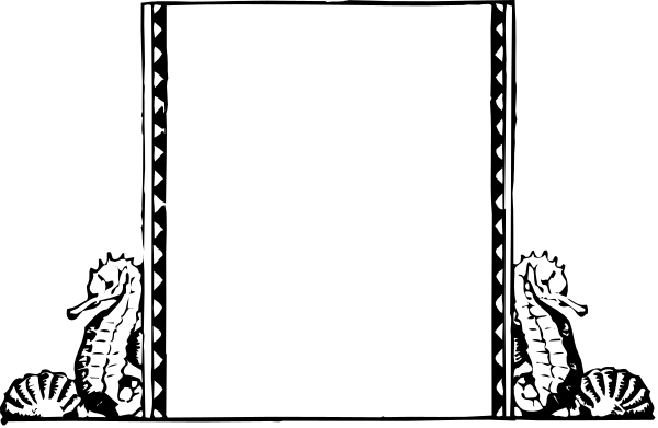 The image shows a black and white illustration of an open book with intricate designs on its pages; there is no text present in this clip-art piece.