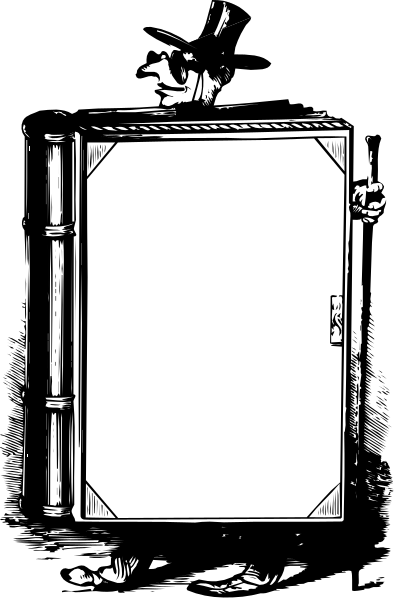 The black and white photo shows a door with an open sign on it against a dark background.
