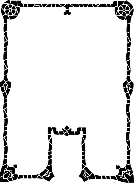 The image shows a black and white striped pattern with no discernible content within it.