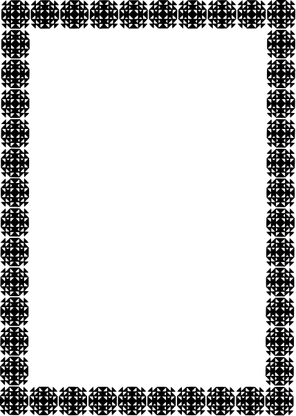 The image shows a black square with white dots forming an intricate pattern within it on what appears to be a gray background.