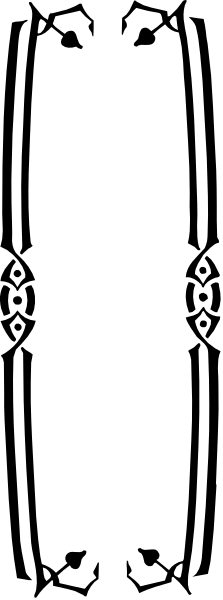 The image shows a black and white pixelated representation of an object with two distinct sections: on top is what appears to be a vertical line segment that could represent a barcode-like structure; below it lies another horizontal section, which might suggest some sort of platform or base for the first part.