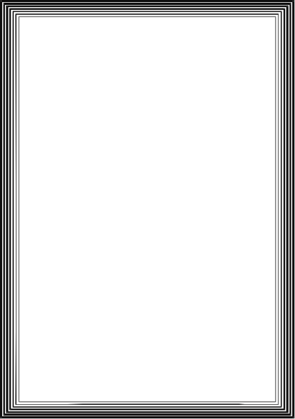 The image shows a black rectangle with white lines on either side of it against a gray background.