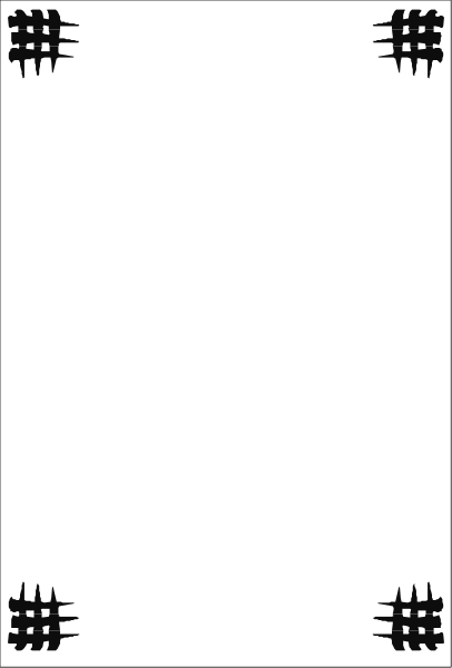 The image shows a black square with white lines creating an optical illusion of depth within it.