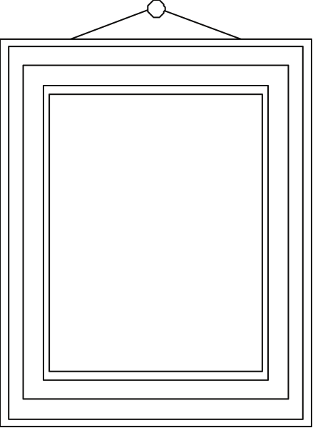 The image shows a simple white door with no visible handle on it against an untextured background that appears to be grayish-brown in color.
