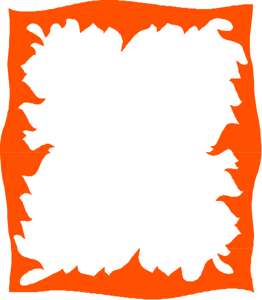 The image shows a red banner with black text on it against an orange background.