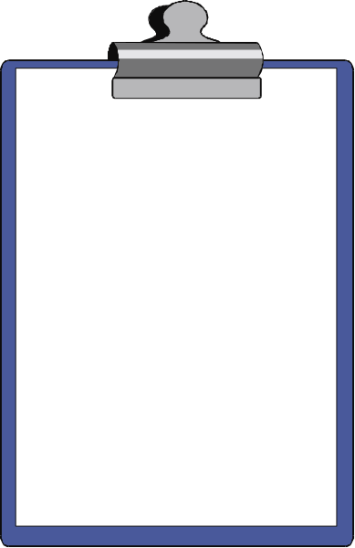 The image shows a simple blackboard with white chalk writing on it against a blue background inside what appears to be an office space.