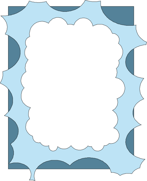 The image shows a speech bubble with an exclamation mark inside it against a blue background on what appears to be a whiteboard in front of a window frame.