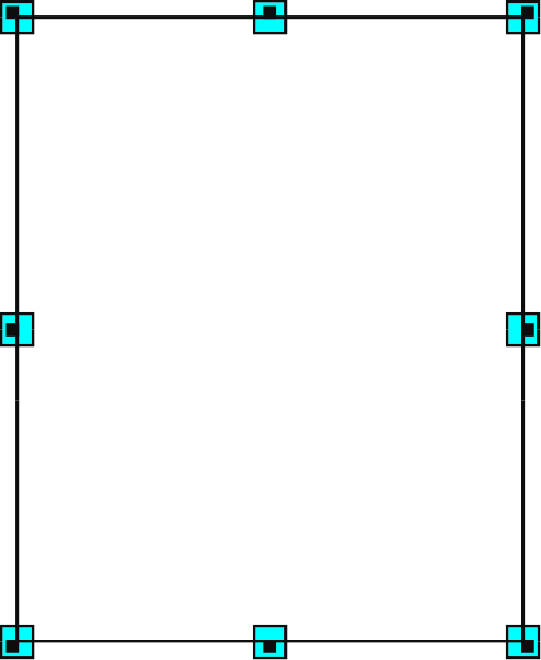 The image shows a black screen with blue dots arranged to form an abstract pattern that resembles a digital display of some sort on what appears to be a computer monitor in front of it.