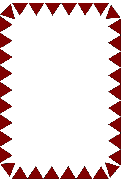 The image shows a black square with red triangles on it against a gray background.