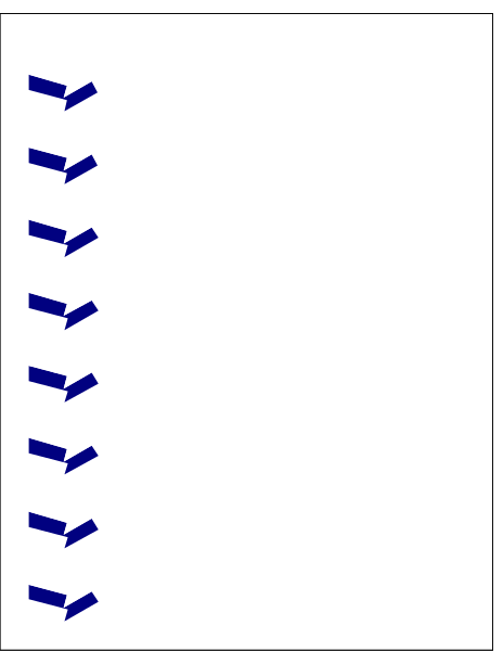 The image shows a sequence of arrows pointing upwards against a dark background with white borders on either side.