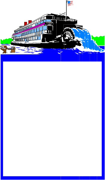 The image shows a pixelated representation of an ocean liner with text on it that reads "Cruise Ship" in blue letters atop what appears to be a white paper sheet against a gray background.