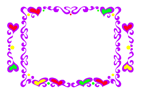 The image shows a decorative frame with an intricate design inside it against a dark background.