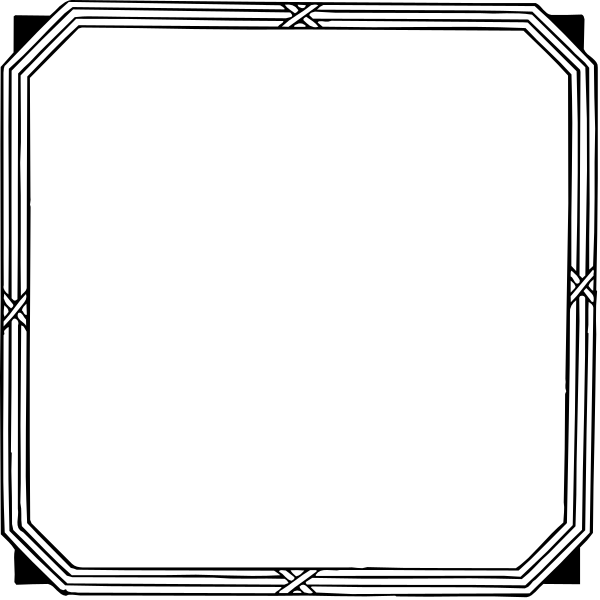 The image shows a simple black and white line drawing of an open book with blank pages inside it.
