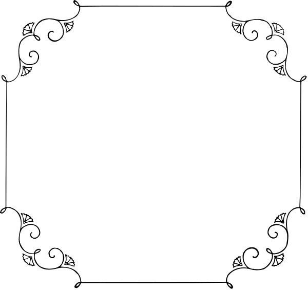 The image shows a square frame with an intricate design around it against a white background.