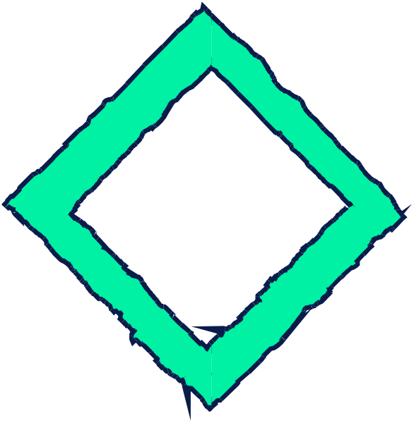 The image shows a black square with white lines forming an abstract design on its left side, followed by two images of blue squares containing geometric shapes resembling stylized letters "A" and "B," which appear to be part of a puzzle-like pattern or game piece layout.
