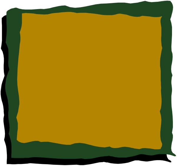 The image shows a simple graphic of an empty yellow square with no visible content inside it against a darker background.