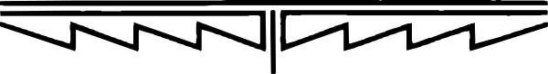 The image shows a gray background with black text that reads "THE END" at both ends of what appears to be an elongated object resembling a stylized letter 'S' in white color, creating two distinct sections on either side.
