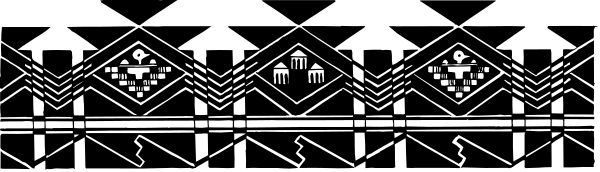 The image shows a patterned fabric with an intricate design featuring geometric shapes and possibly some floral elements on what appears to be a piece of clothing or textile item displayed against a neutral background.