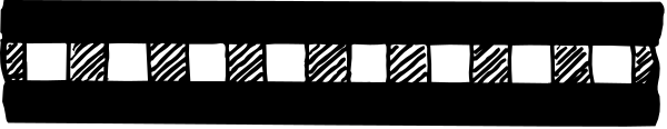 The image shows a simple black and white pixelated representation of an airplane flying through what appears to be clouds against a gray background.