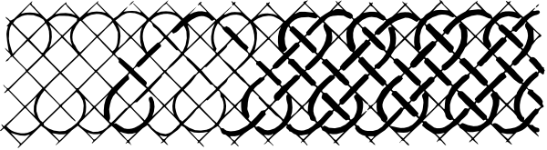 The image shows a black and white pattern with no discernible content to identify any particular object, person, animal, action, or setting.