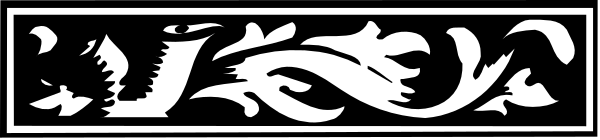 The image shows a black and white logo with stylized text that reads "JEWELRY" above an intricate design resembling leaves or flowers on either side of what appears to be a banner, all set against a dark background.