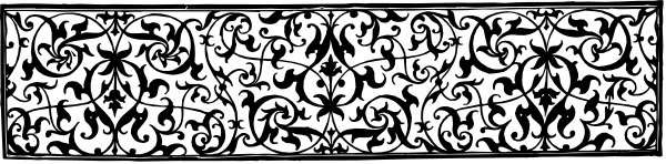 The image shows a decorative border with intricate patterns against a plain background.