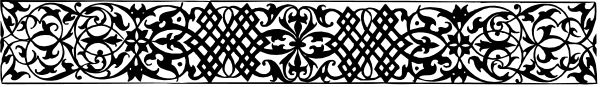 The image shows a black and white pattern with intricate designs that resemble lacework on fabric.