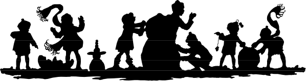 The image shows a black and white photo of an indoor scene with multiple individuals present; however, due to its low resolution it is difficult to discern specific details about them or their activities beyond being in what appears to be a room together.