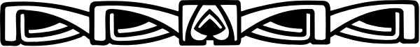 The image shows a black belt with intricate designs on it against a grey background.