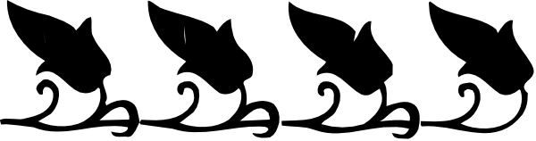 The image shows a gray background with two black rectangles on top of each other at different angles; there is no text present in this clip-art image.