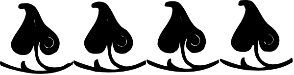 The image shows a blurry scene with multiple black circles of varying sizes arranged vertically against an indistinct background; no other discernible details can be confidently identified due to low resolution and lack of clarity in the photo.