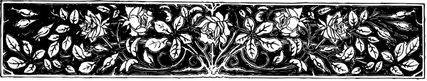 The image shows a decorative border with floral patterns on it against a plain background.