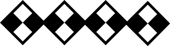 The image shows a pattern of diamond shapes with lines connecting them against a plain background.