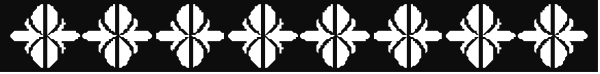 The image shows a black border with white snowflakes on it against an off-white background.