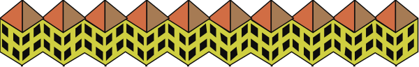 The image shows a pattern of orange triangles on a gray background with no other discernible elements present.