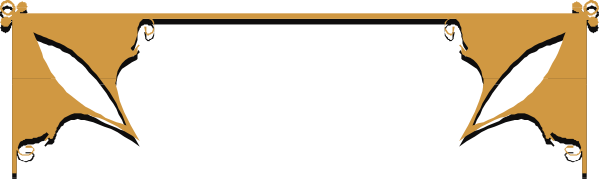 The image shows a blackboard with gold trim on it against an off-white background; there is no text present within this clipart.