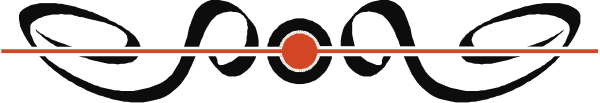 The image shows a red line on a gray background with two black dots at either end of it.