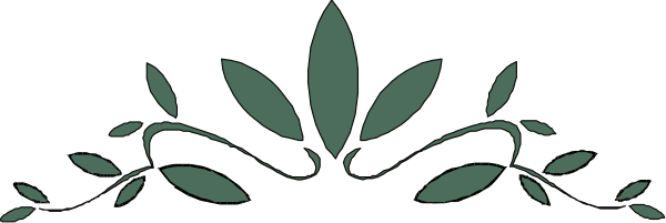 The image shows a black background with an intricate white floral design on it.